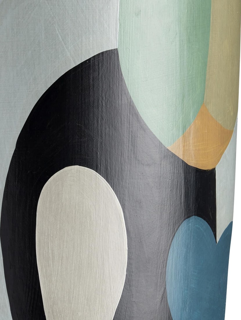 Currey So Nouveau Multicolor Terracotta Accent Table 17.5H 12W 12D: Currey So Nouveau Multicolor Terracotta Accent Table 17.5H 12W 12D Elevate your living space with this vibrant accent table, crafted from high-quality terracotta. Featuring a striking multicolor finis