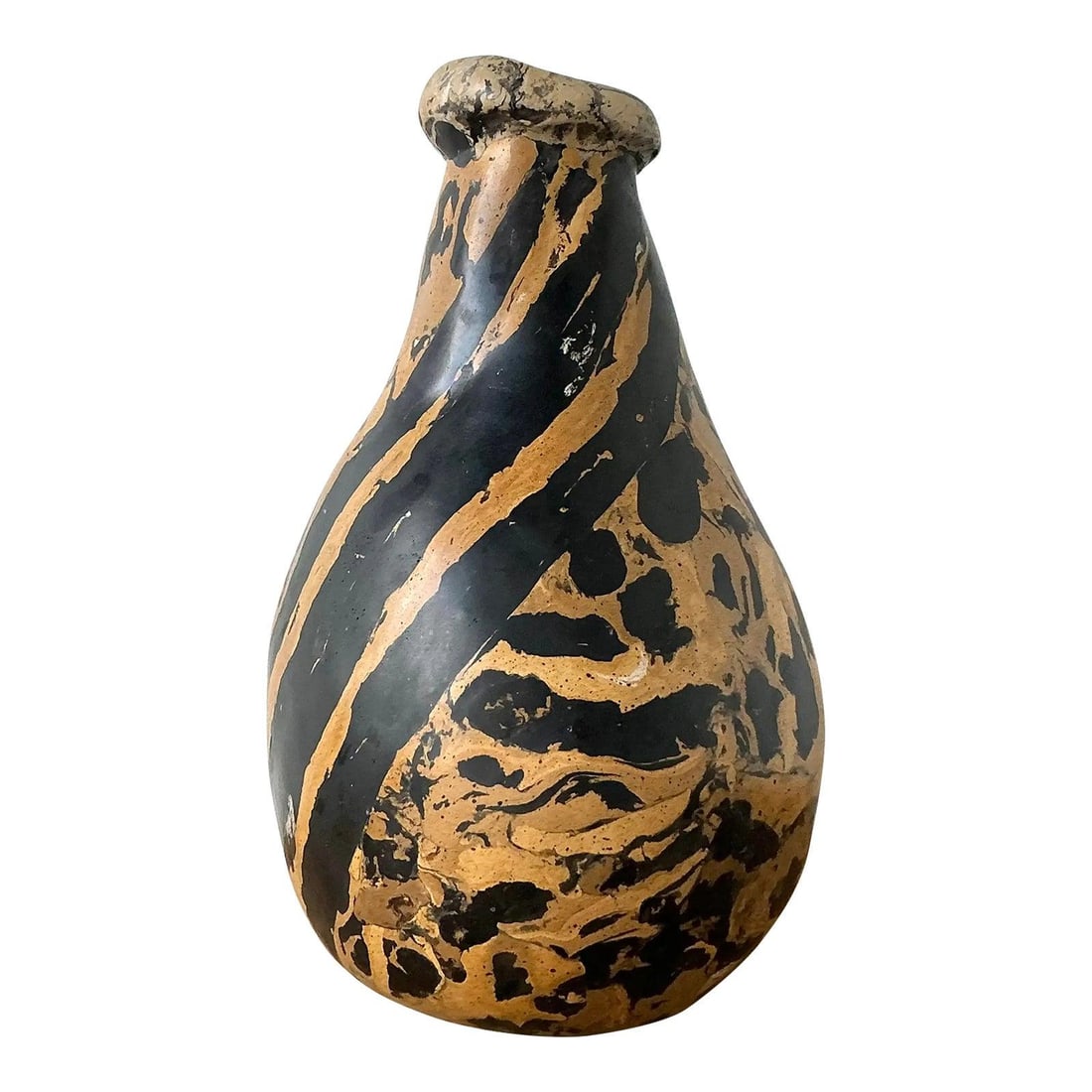 Handcrafted Scagliola Plaster Vase With Marbled Pigmented Finish (1 of 10)