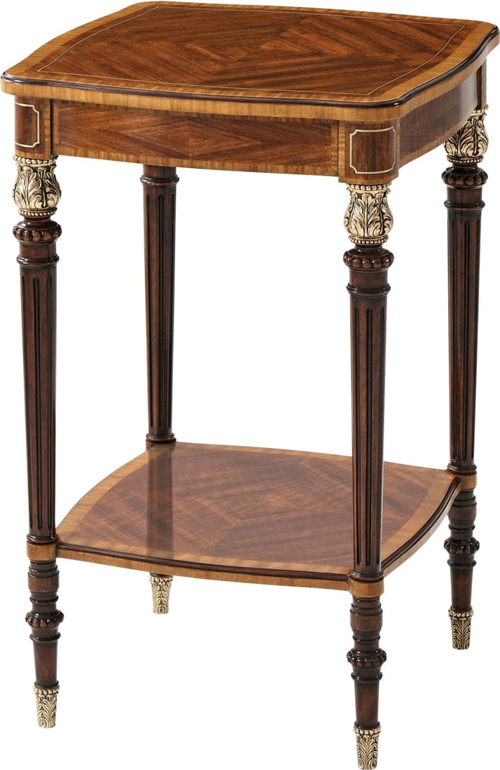 Stephen Church Artisanal Beckett Accent Table by Theodore Alexander: Stephen Church Artisanal Beckett Accent Table by Theodore Alexander Introducing the Artisanal Beckett Table by Stephen Church, a stunning accent piece that embodies the charm of antique and vintage de