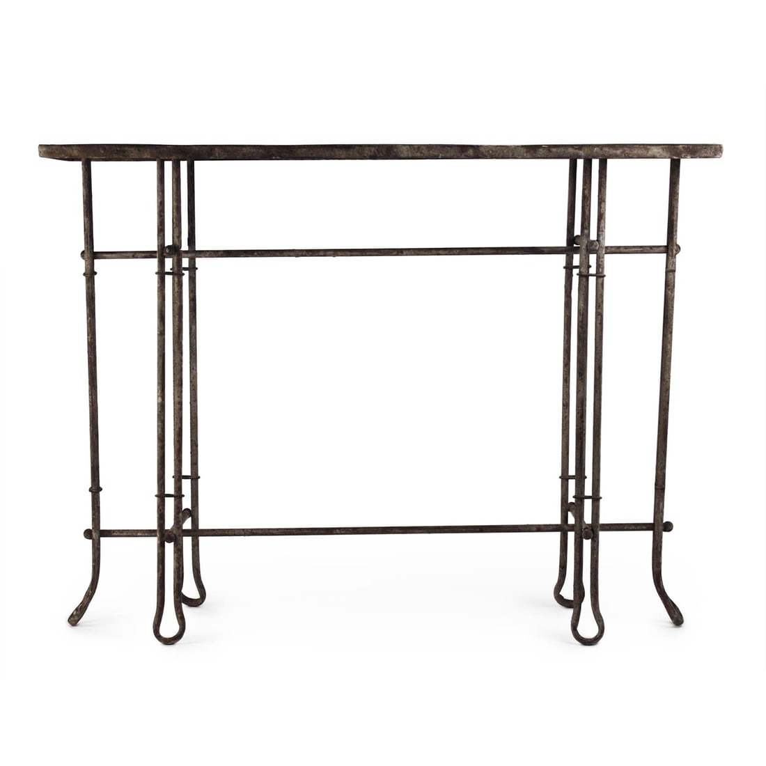 Zentique Rustic Nathaniel Wall Console Table Metal Decor (1 of 3)