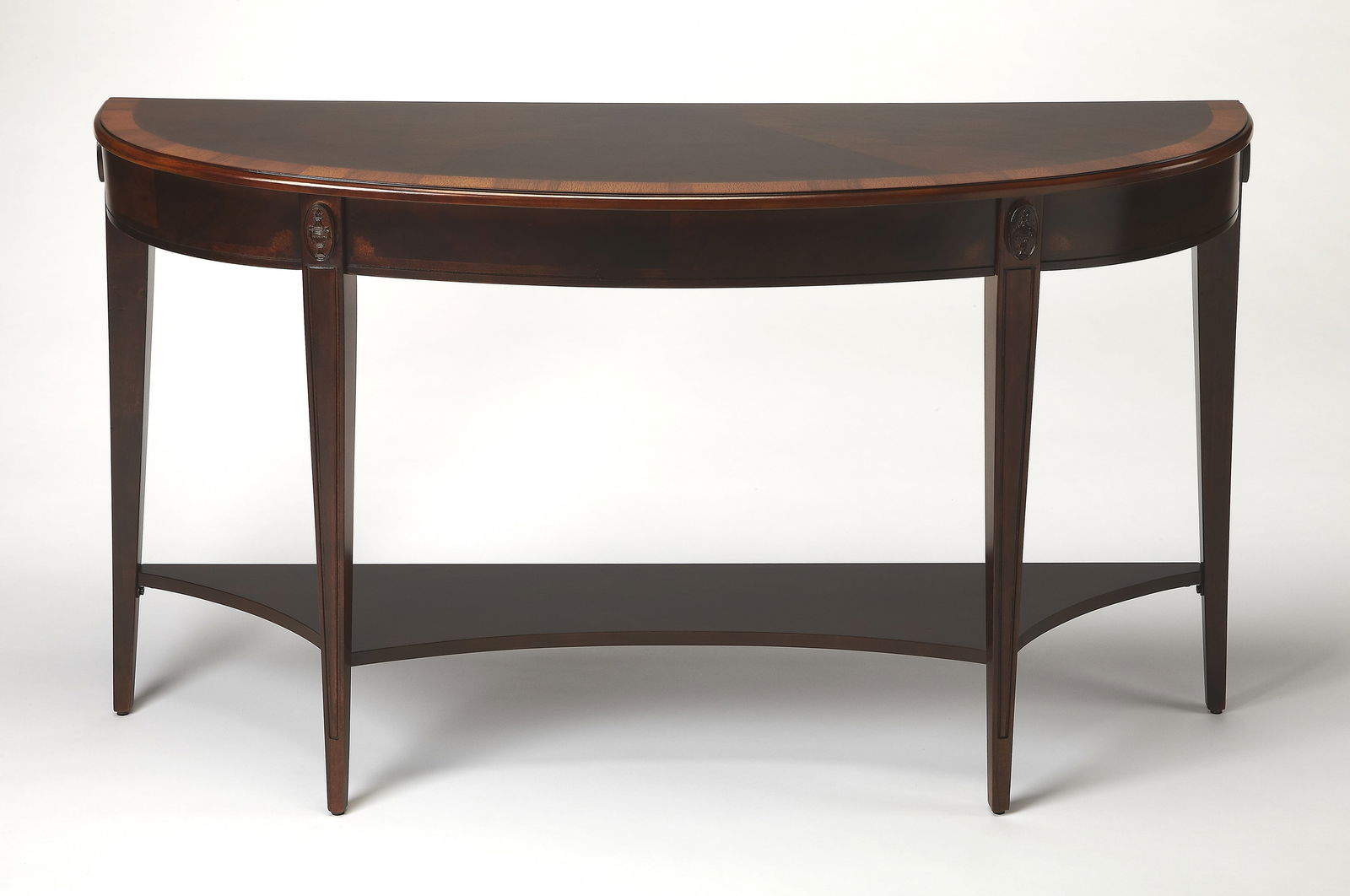 Butler Astor Demilune Console Table Cherry Veneer Elegant Design (1 of 2)
