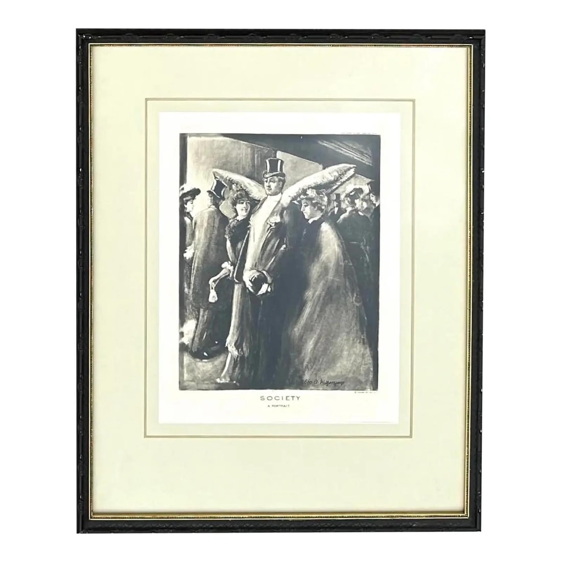 Art Deco Period Etching Print Featuring Optical Illusion Design: Art Deco Period Etching Print Featuring Optical Illusion Design This vintage Art Deco-era illusion etching print showcases the geometric elegance and visual intrigue characteristic of the Art Deco