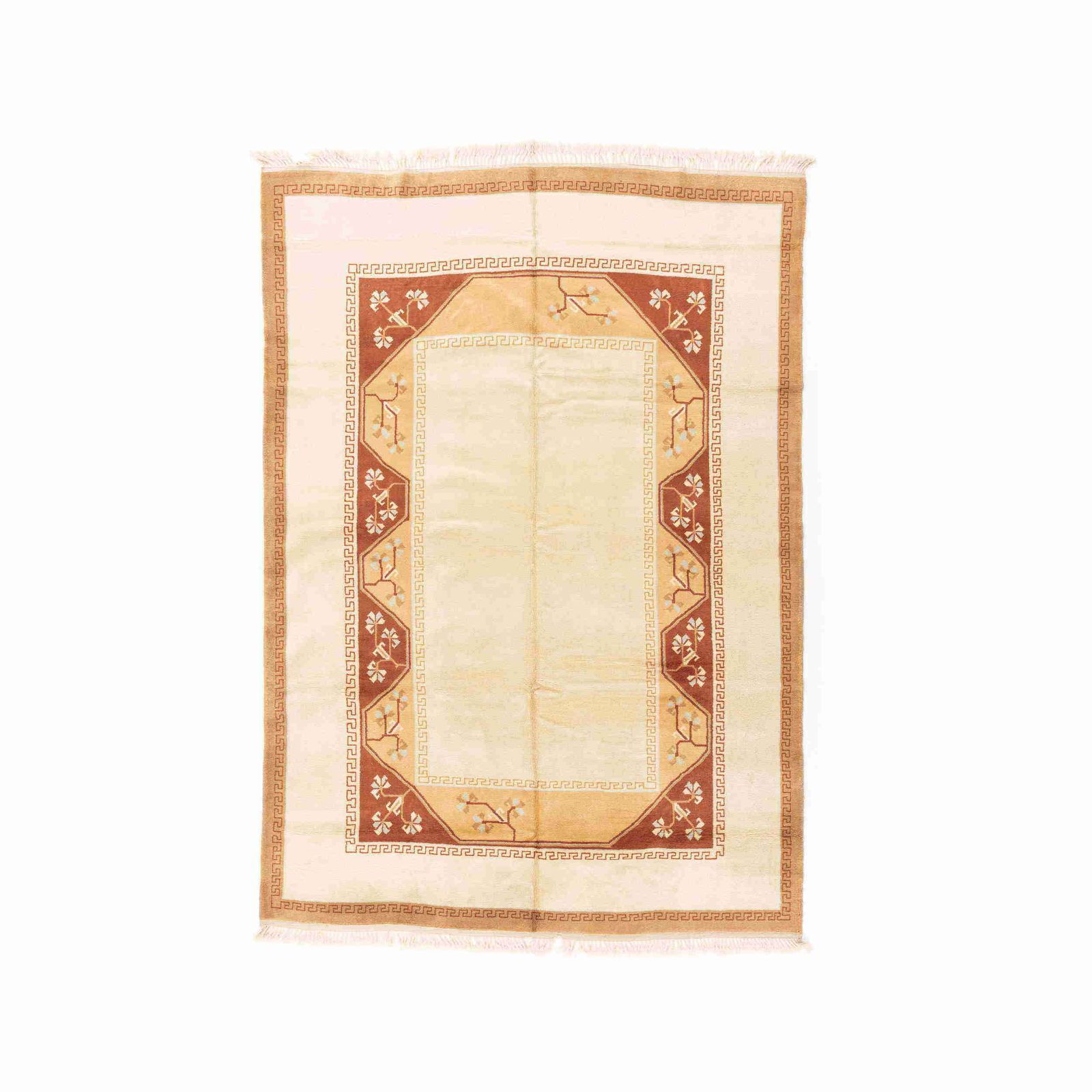 Authentic Handmade Milas Wool Carpet 79.1 x 114.6 Inches (1 of 8)