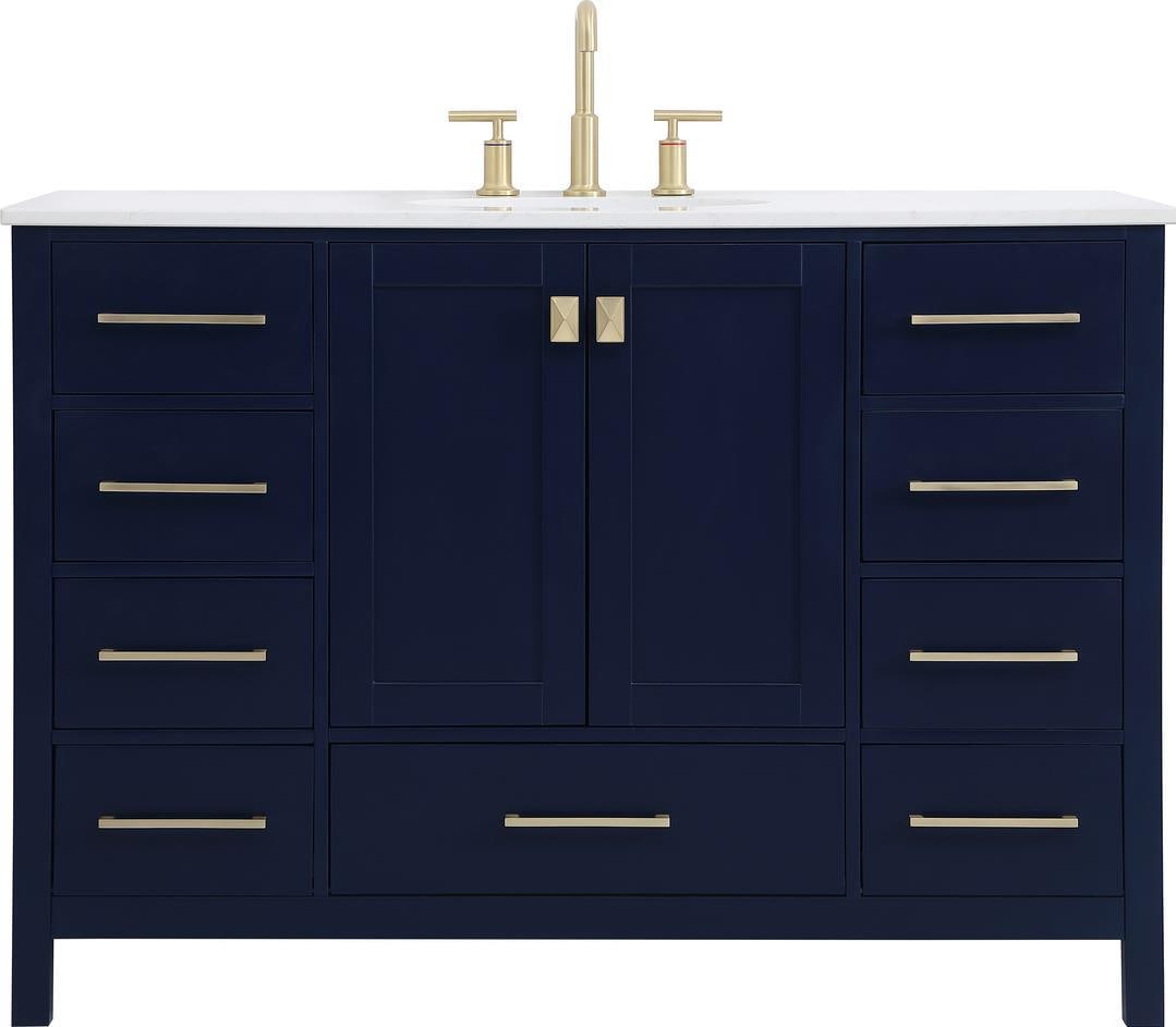 Elegant Blue Vanity with Stone Top Ample Storage Transitional Style: Elegant Blue Vanity with Stone Top Ample Storage Transitional Style This stunning blue vanity features a luxurious stone top and ample storage, making it both functional and stylish for your dressing