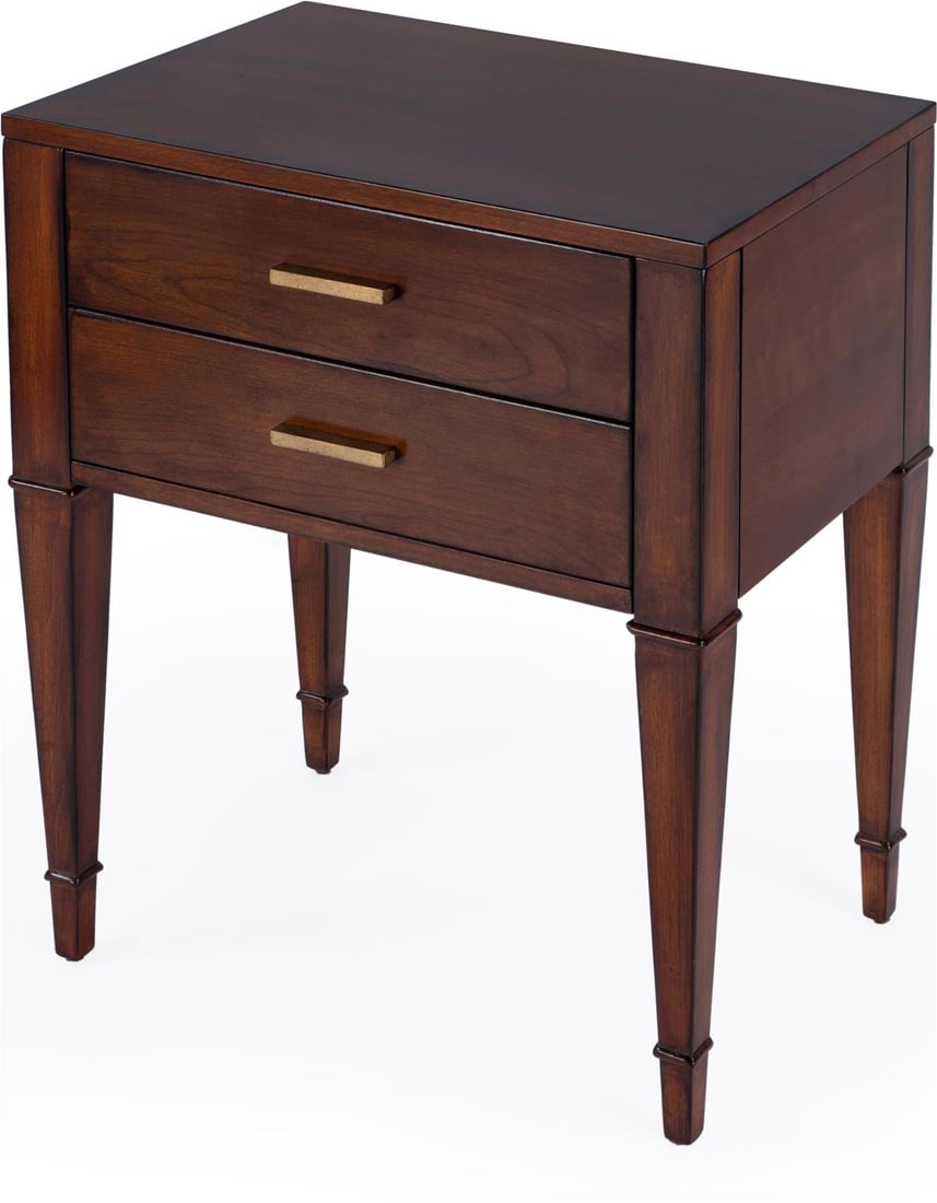 Butler Kai Cherry End Table Modern Style 28H 24W 16D (1 of 7)