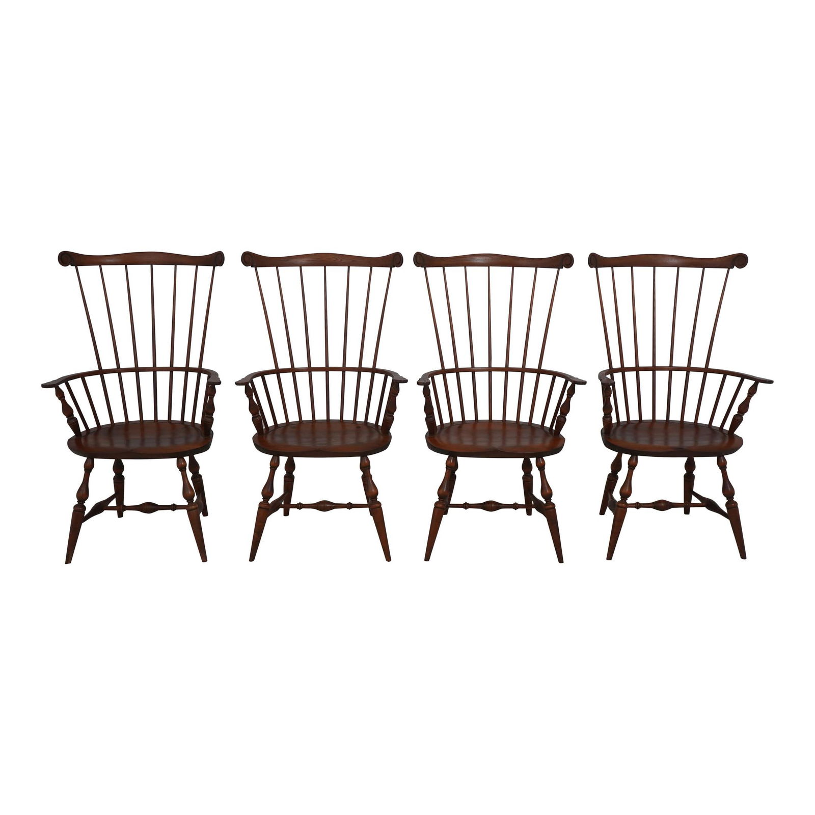 Set of 4 Windsor Style Dining Armchairs by Warren Chairwork (1 of 10)