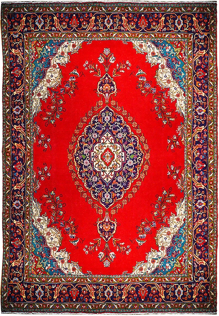 Handcrafted Persian Sarouk Rug 10'1 x 13'1 Traditional Design (1 of 6)