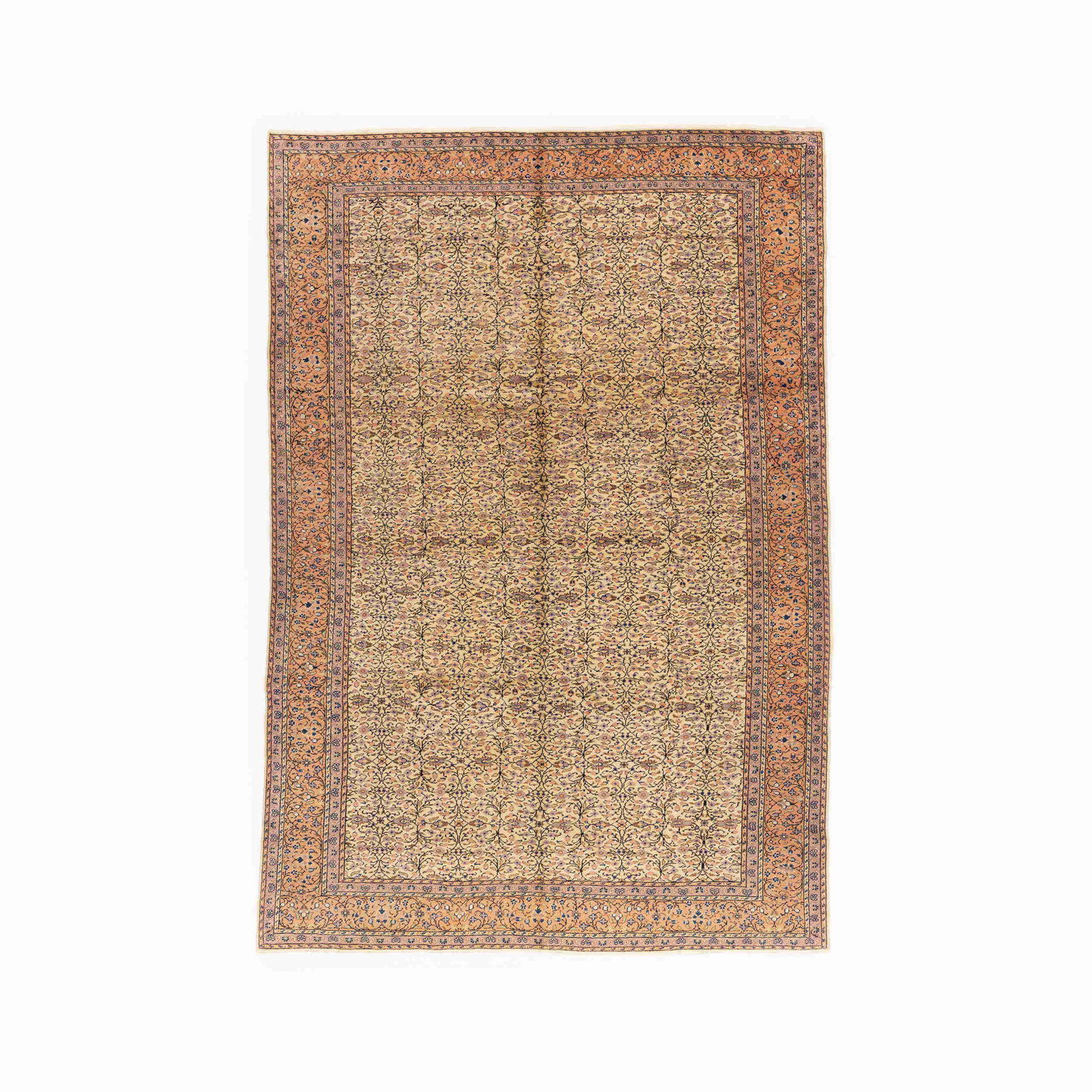 Authentic Kayseri Handmade Wool on Cotton Carpet 77.2 x 114.2 (1 of 8)