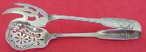 Gorham Spotswood Sterling Silver Ice Tong 7 3/4 Inch: Gorham Spotswood Sterling Silver Ice Tong 7 3/4 Inch This elegant ice tong features a classic design from the Spotswood pattern by Gorham, crafted from high-quality sterling silver. Measuring 7 3/4" i