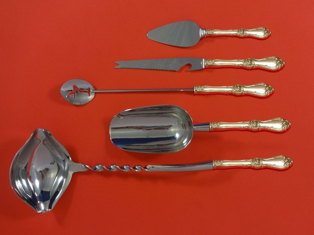 Wallace Royal Rose Sterling Silver 5pc Cocktail Bar Set (1 of 1)