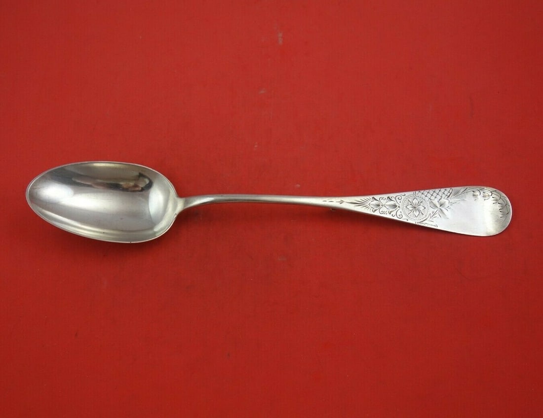 Whiting Antique Lily Sterling Silver Stuffing Spoon 11 7/8" (1 of 3)