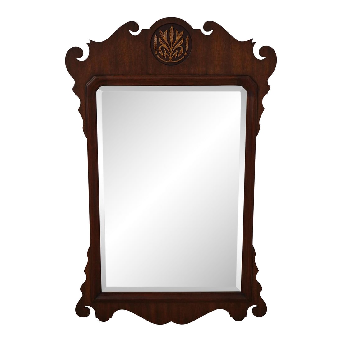 Henkel Harris Model 167 Chippendale Mahogany Mirror with Gold Gilt Highlights (1 of 10)
