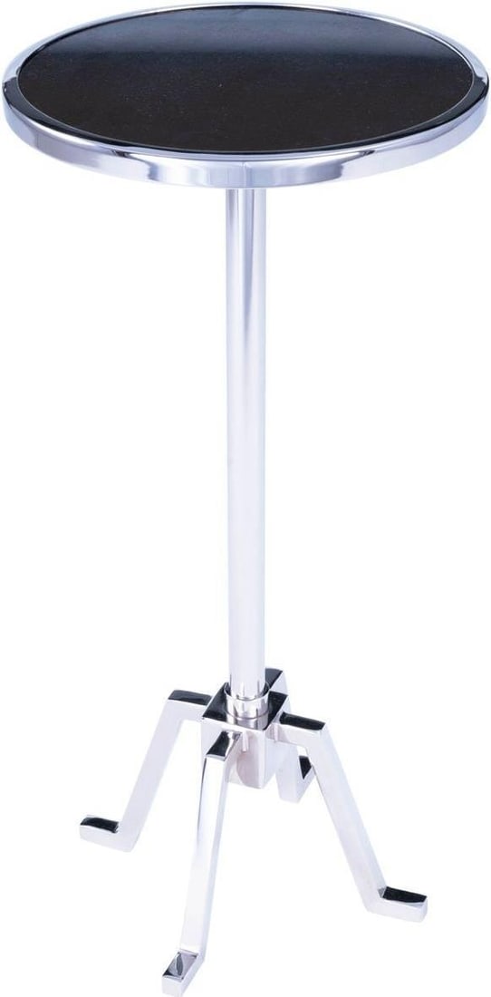 Contemporary Sash Collection Chrome End Table by Butler: Contemporary Sash Collection Chrome End Table by Butler Enhance your contemporary living space with this sleek chrome end table. Designed to complement modern decor, it features a combination of mater