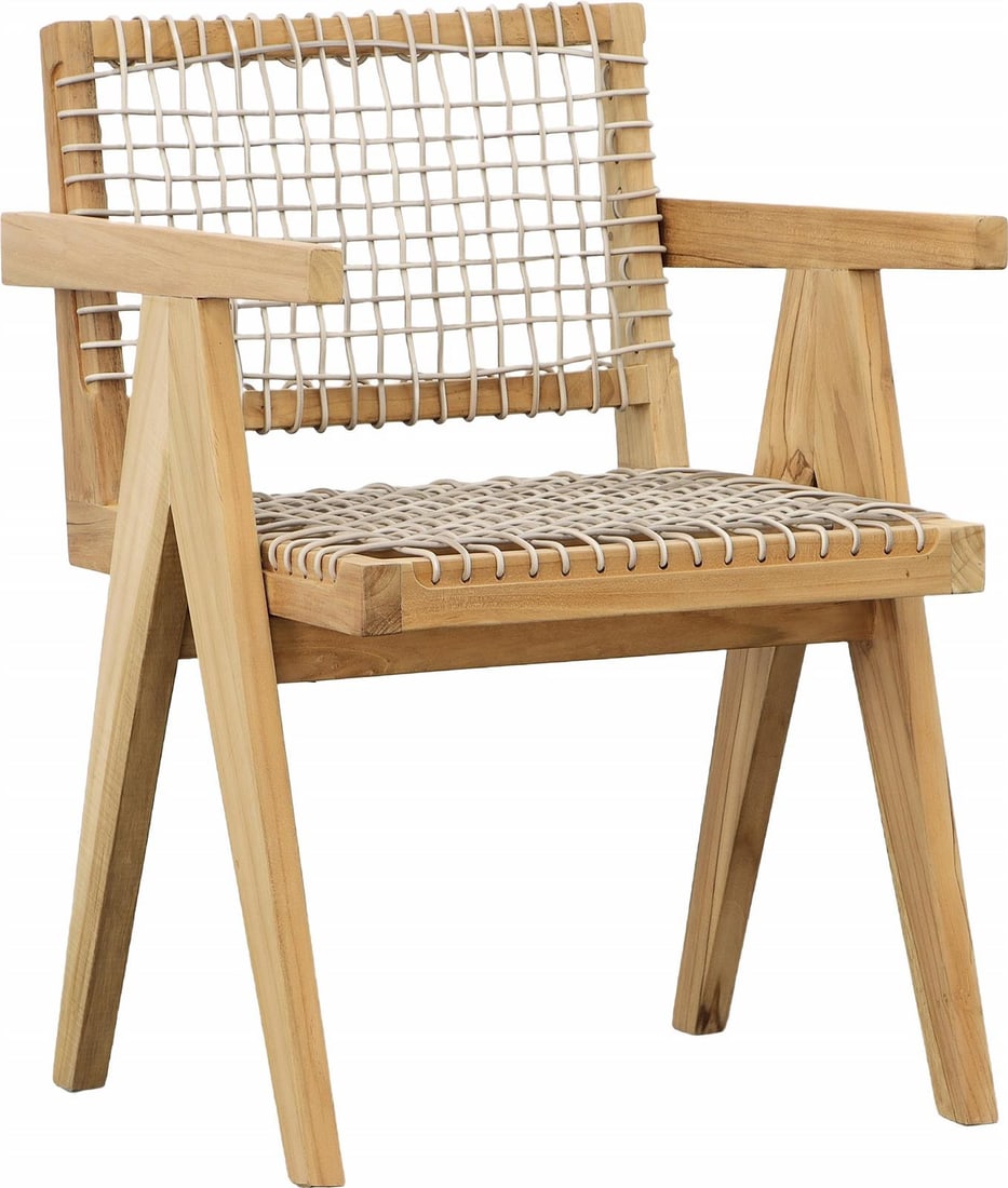 Ursula Outdoor Dining Chair Teak Wood Natural Finish: Ursula Outdoor Dining Chair Teak Wood Natural Finish Enhance your outdoor space with the Stylish Teak Ursula Chair, designed for elegance and comfort. This outdoor dining chair features a durable teak