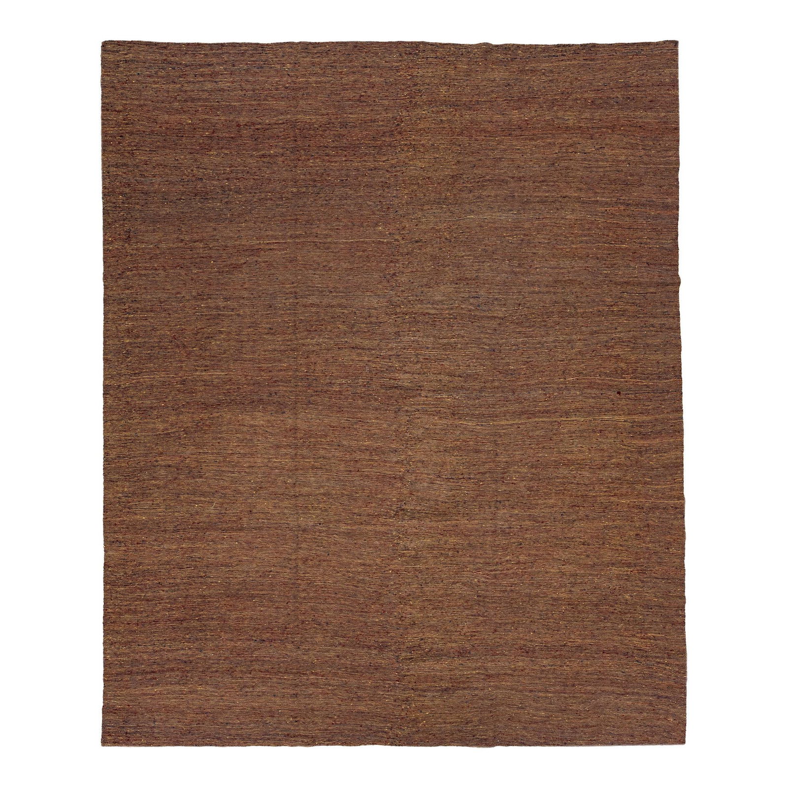 Contemporary Turkish Kilim Wool Rug 9'10 x 12'1 Brown (1 of 7)