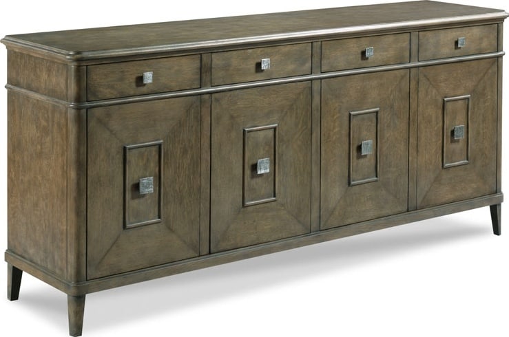 Woodbridge Amarosa Oak Sideboard French Style 78" Rectangle: Woodbridge Amarosa Oak Sideboard French Style 78" Rectangle Enhance your dining space with this Traditional Amarosa Oak Sideboard, expertly crafted from quality wood. This elegant sideboard features a