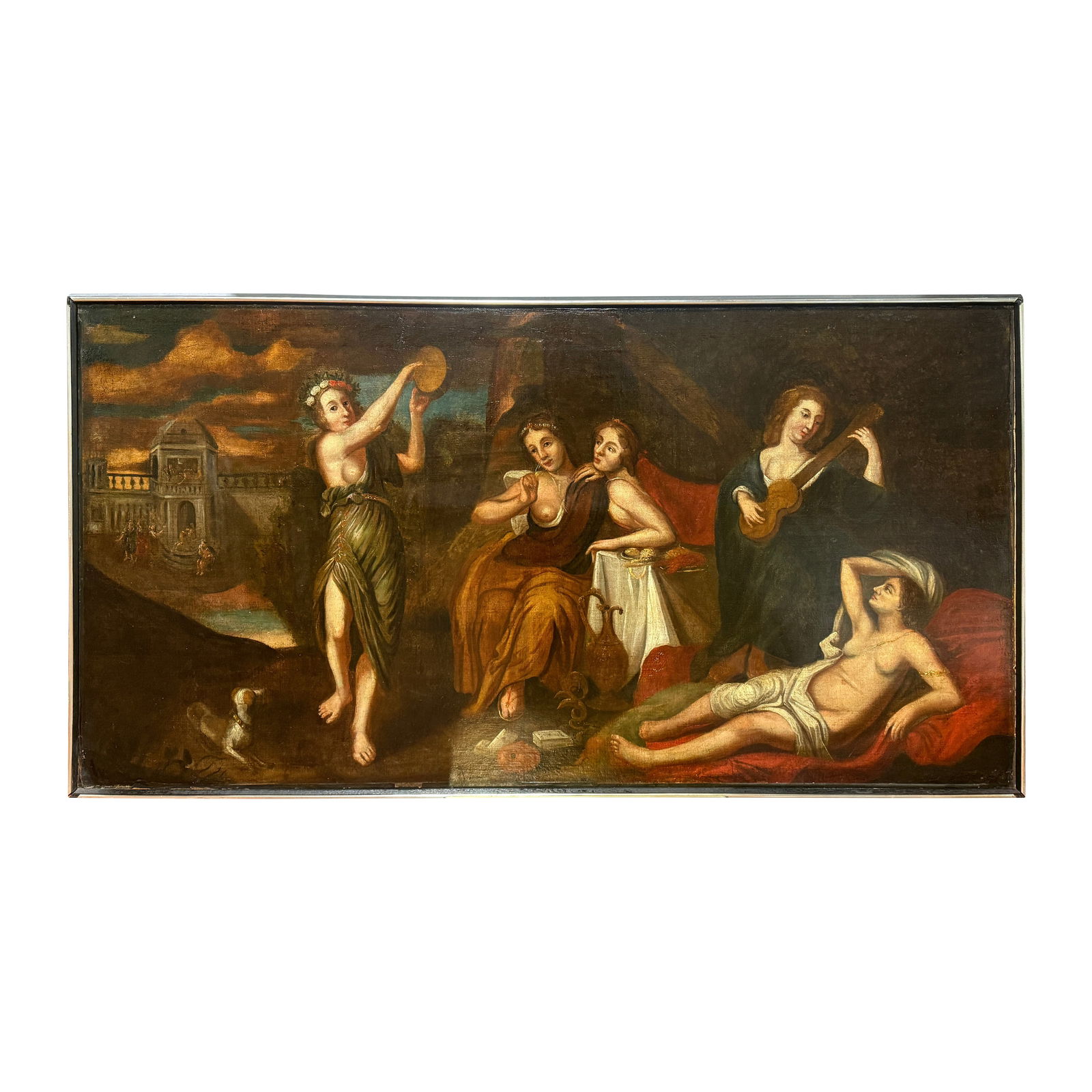 Arcadian Baroque Allegory Oil Painting Italy Late 18th Century (1 of 14)