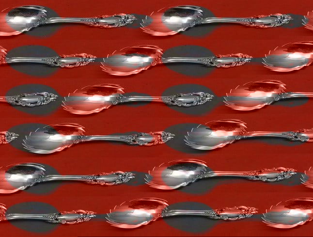 Towle Grand Duchess Sterling Silver Soup Spoon Set of 12 pcs 7 1/8 in (1 of 5)