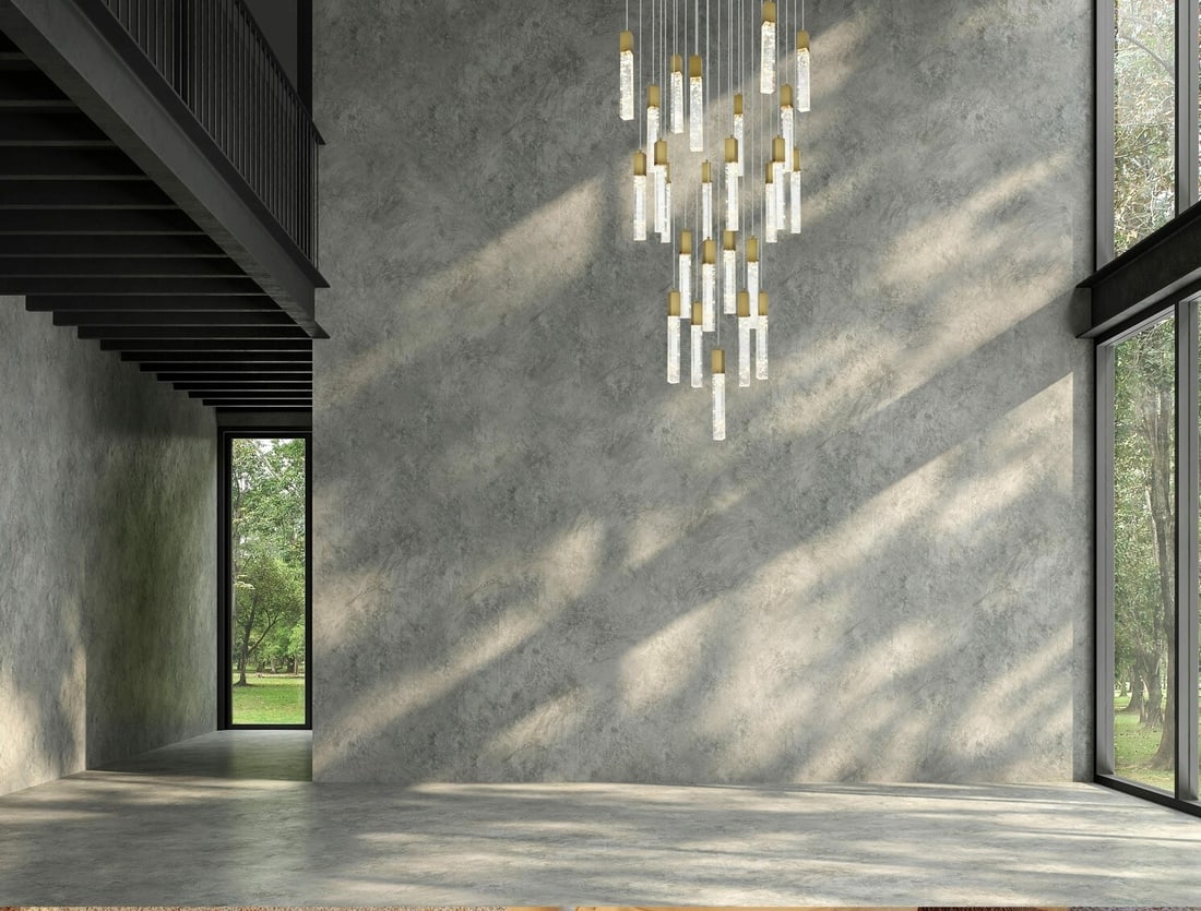 Aurora 36 Inch Satin Gold Crystal Pendant Chandelier with 25 Lights: Aurora 36 Inch Satin Gold Crystal Pendant Chandelier with 25 Lights This large modern chandelier features a rectangular design with clear crystal accents and a satin gold finish, ideal for dining room