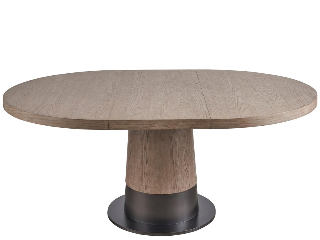 Universal Solara Gray Oak Dining Table 30H x 52W x 52D: Universal Solara Gray Oak Dining Table 30H x 52W x 52D Enhance your dining experience with this Stylish Modern Gray Oak Dining Table. Designed with a contemporary flair, this table features a sleek gr