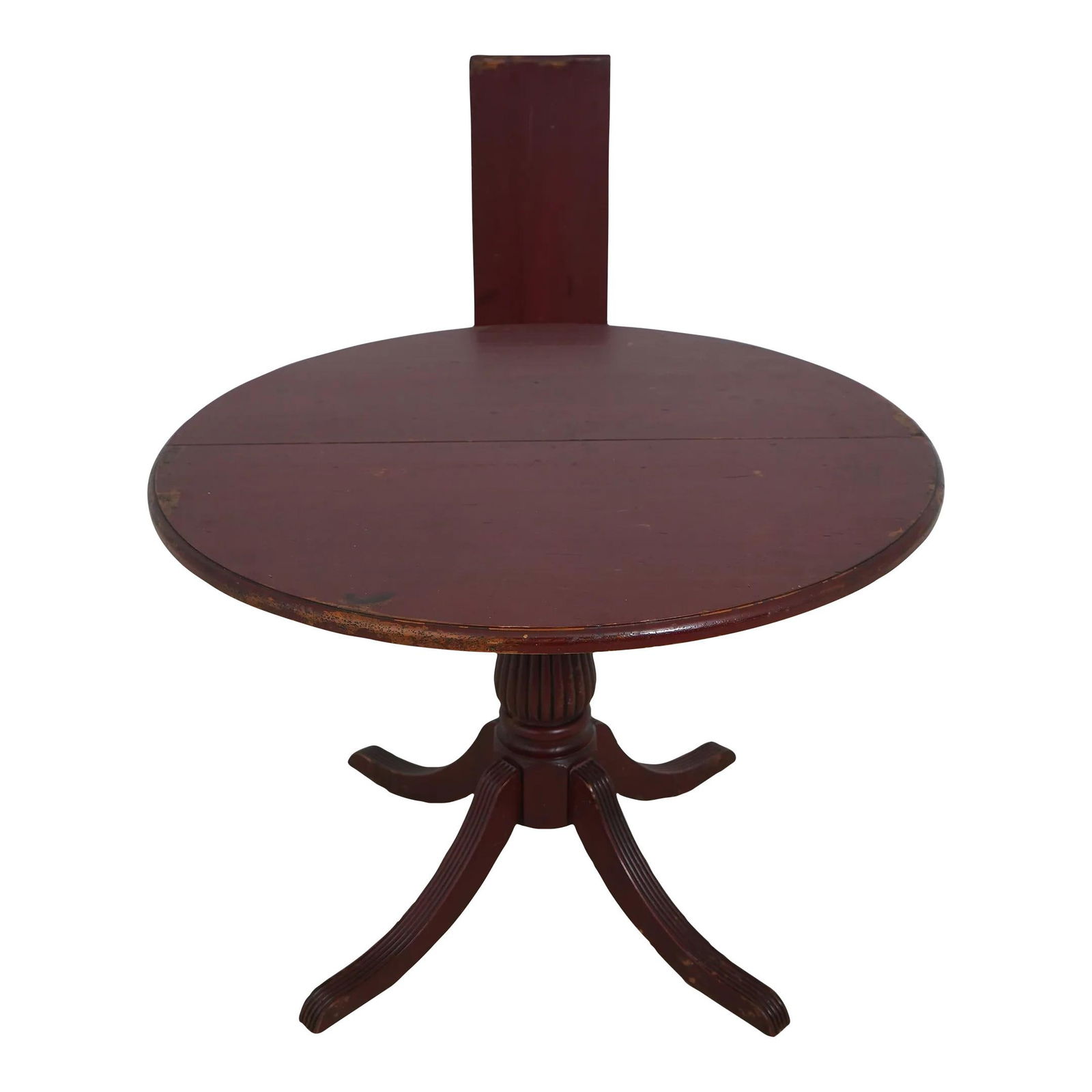 Habersham Round Dining Table Country Red Distressed Finish 42": Habersham Round Dining Table Country Red Distressed Finish 42" This exquisite dining room table features a charming round design and a factory distressed finish, perfect for adding character to your h