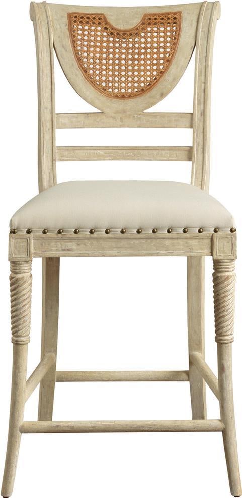 Port Eliot Italian Style Cafe Cane Counter Stool 41.75H: Port Eliot Italian Style Cafe Cane Counter Stool 41.75H Elevate your dining experience with this stylish Italian Cafe Cane Counter Stool, designed for comfort and elegance. Featuring a sophisticated c