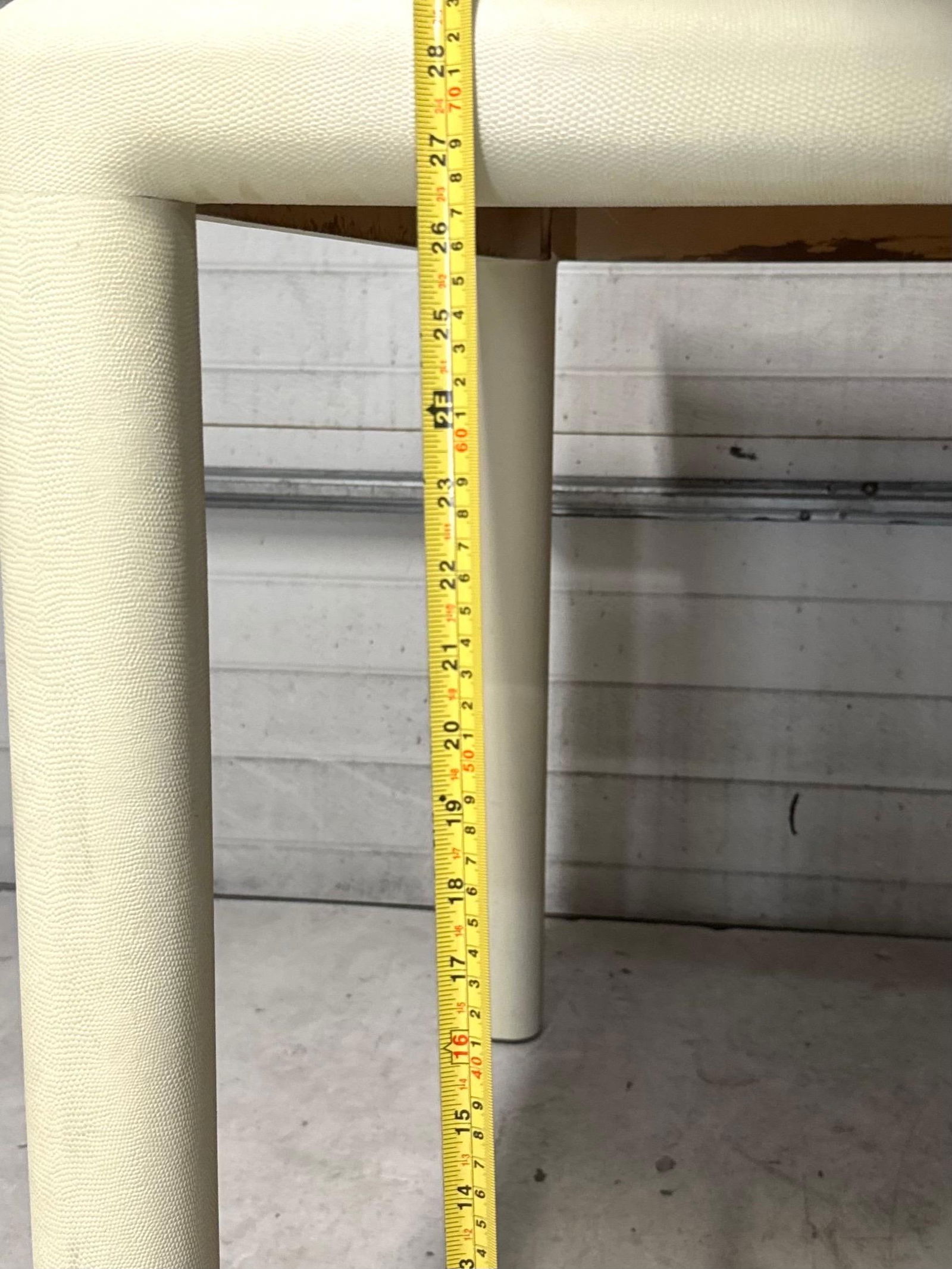 Karl Springer Attributed White Lizard Leather Chrome Games Table - 10