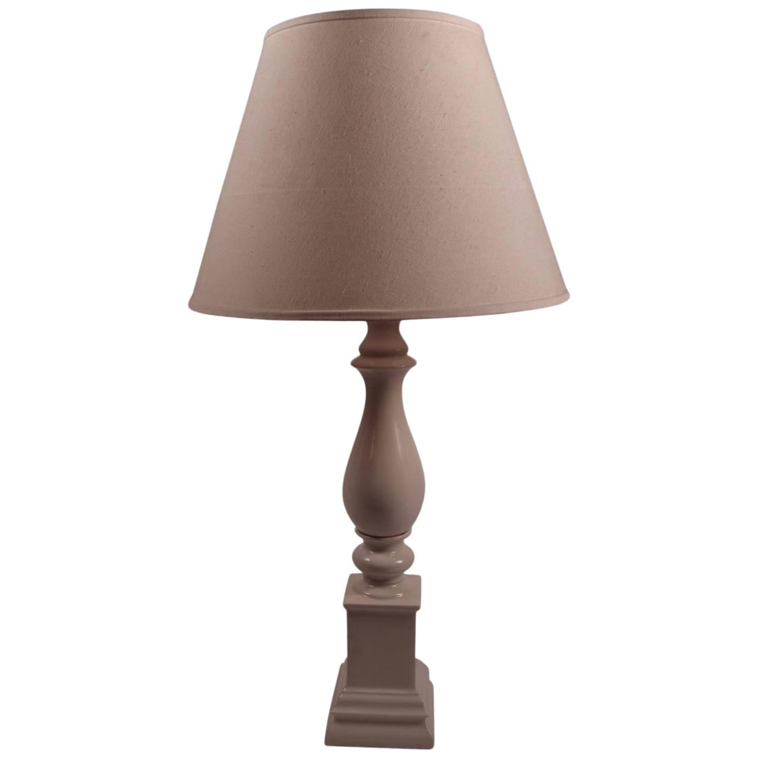 Blanc De Chine White Ceramic Baluster Table Lamp 34.5 inches (1 of 7)