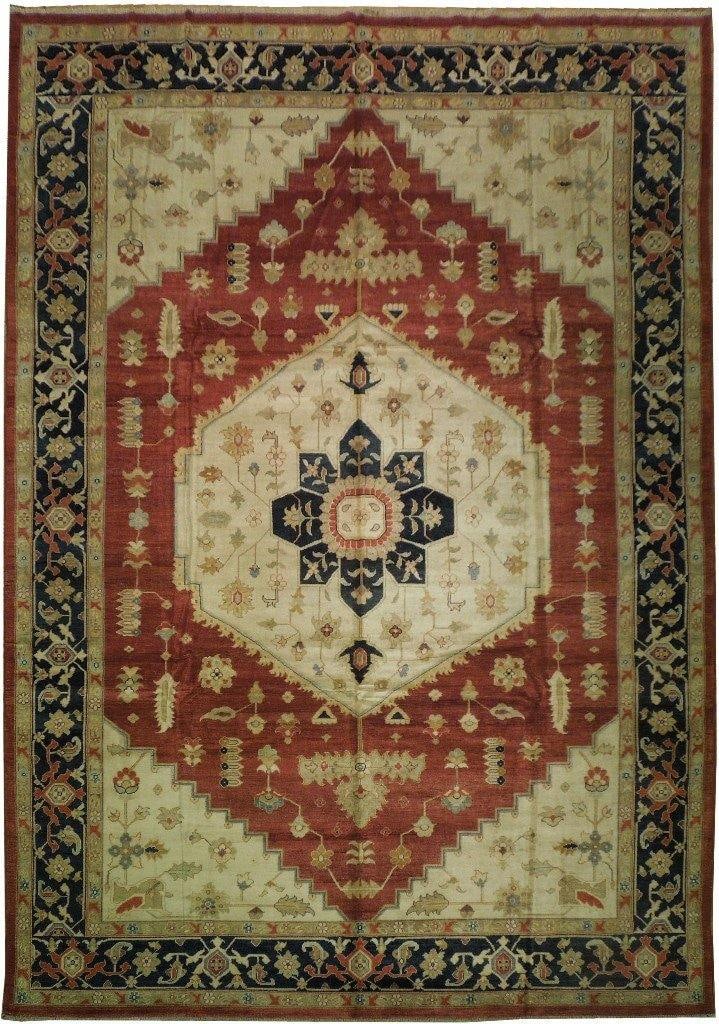 Exquisite 9.9 x 13.11 Ghazni Wool Peshawar Rug Handmade Floral Design (1 of 6)