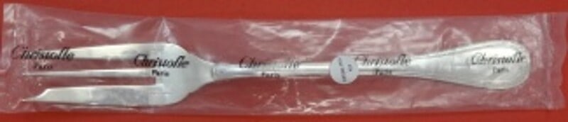 Christofle Malmaison Sterling Silver 10 Inch Serving Fork: Christofle Malmaison Sterling Silver 10 Inch Serving Fork This exquisite vegetable serving fork from the Malmaison pattern by Christofle is crafted from heirloom-quality sterling silver, measuring 10