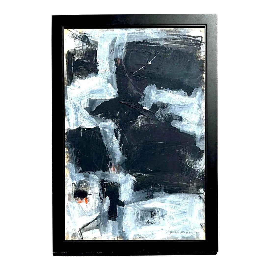 Signed Vintage Abstract Art Acrylic and Pastel Painting on Canvas: Signed Vintage Abstract Art Acrylic and Pastel Painting on Canvas This vintage abstract painting features a dynamic composition created with acrylic and pastel on canvas. Signed by the artist, the wor