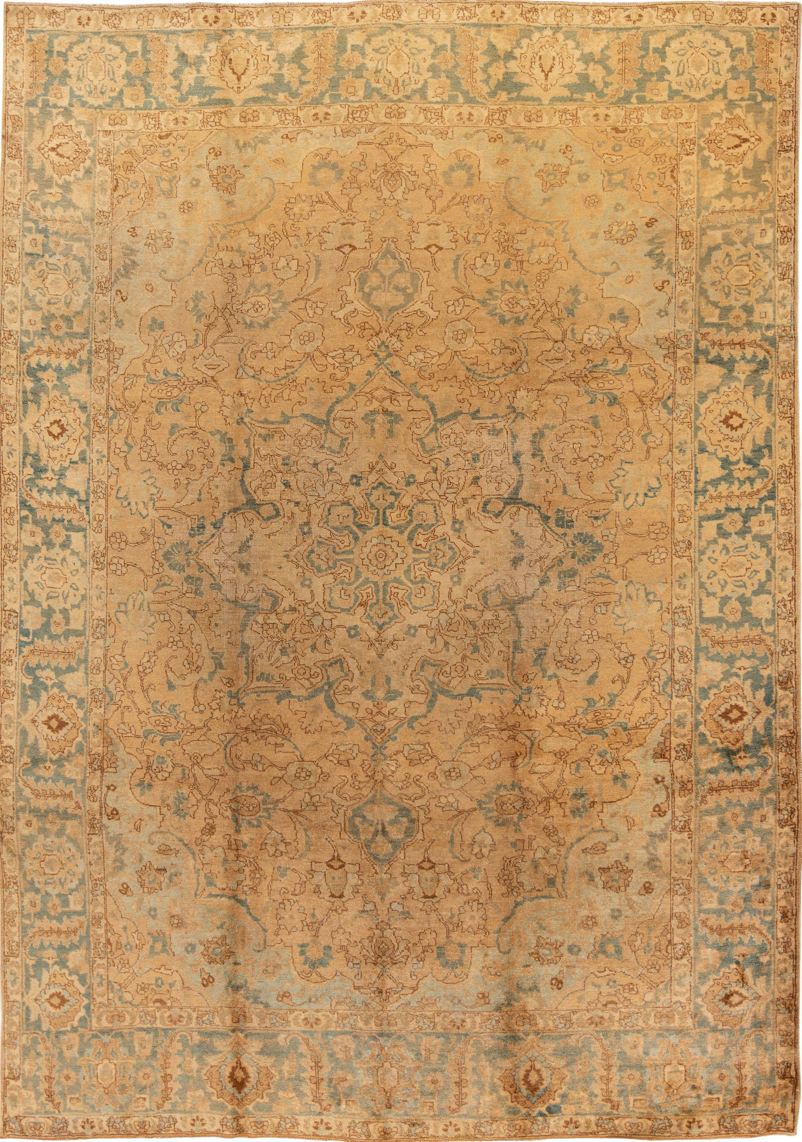 Antique Tabriz Wool Rug 8'11'' x 12'1'' Geometric Design (1 of 10)