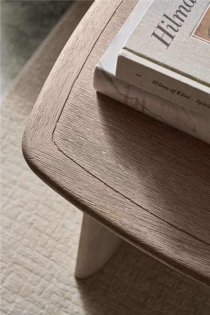 Theodore Alexander Gray Oak Square Side Table - 3