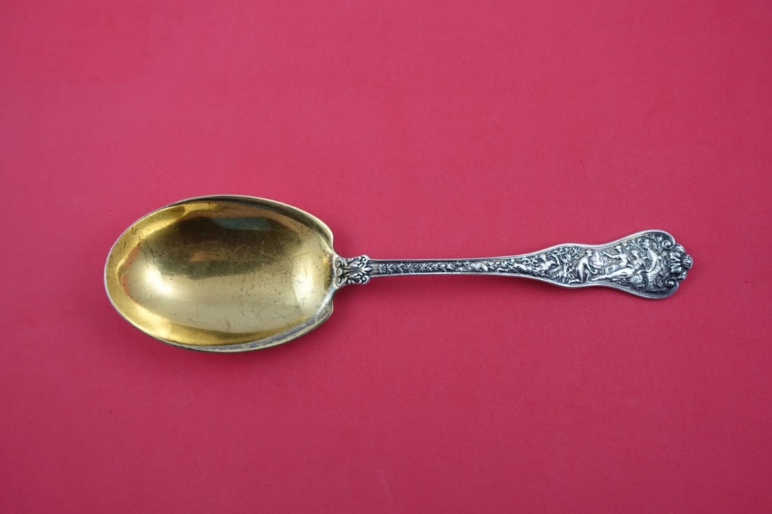 Tiffany Olympian Sterling Silver Salad Serving Spoon 9" Wide Bowl: Tiffany Olympian Sterling Silver Salad Serving Spoon 9" Wide Bowl This exquisite serving spoon from the Olympian pattern by Tiffany & Co. is a fine example of sterling silver craftsmanship. Crafted in