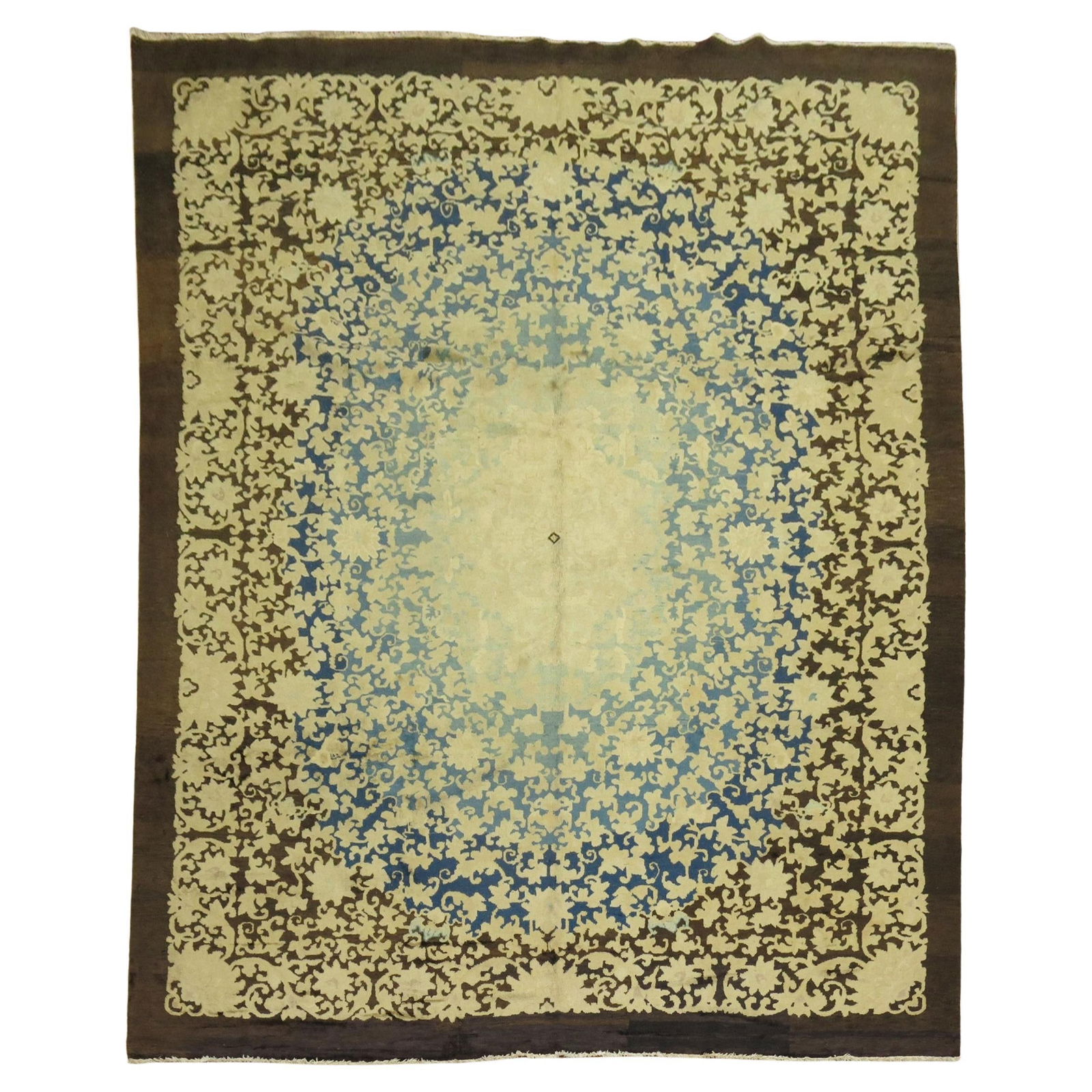 Zabihi Collection 20th Century Floral Chinese Export Rug 107 x 137 (1 of 11)