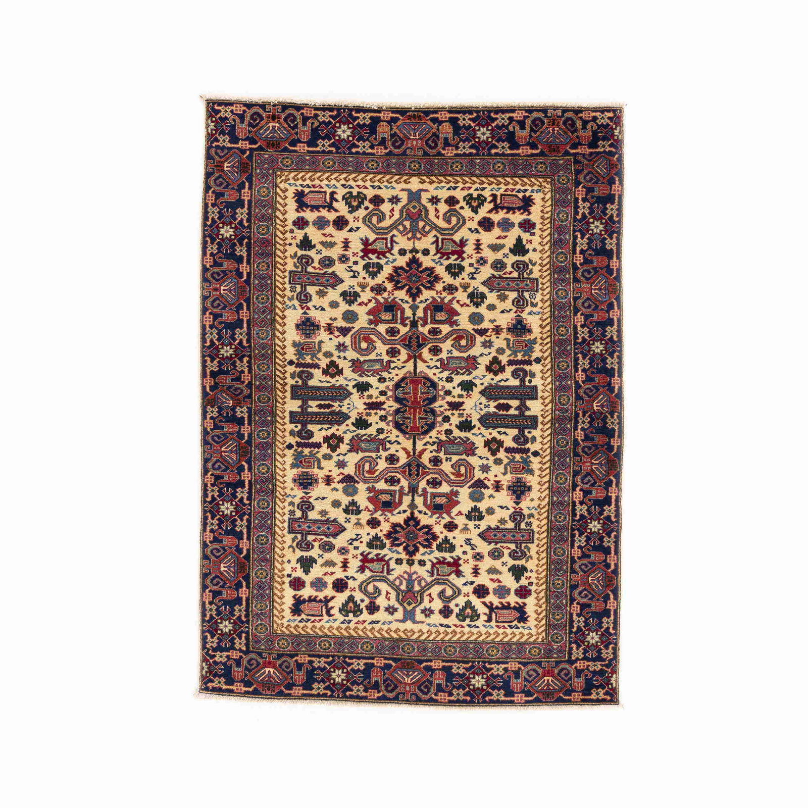 Authentic Handmade Kayseri Carpet Wool on Cotton 43.3 x 60.2 (1 of 8)