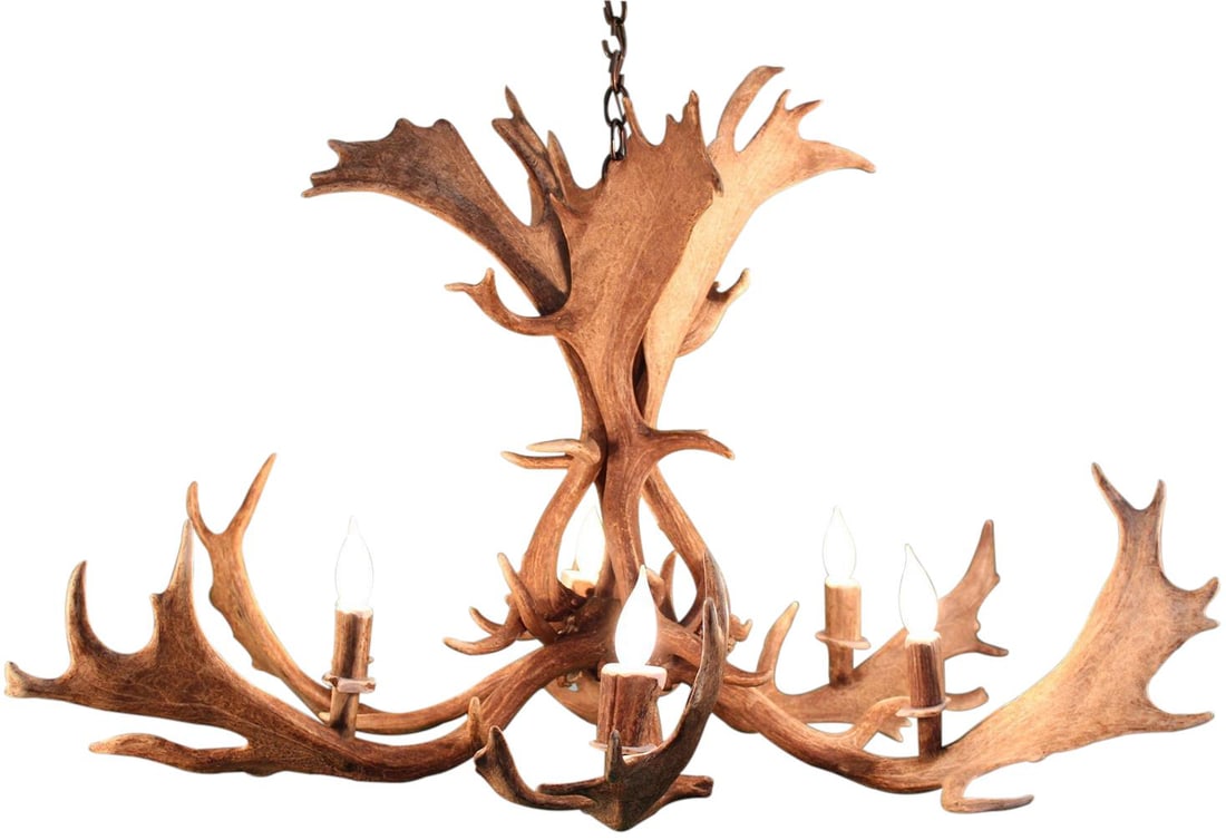Customizable Lodge Style Antler Chandelier Handmade in Texas (1 of 6)