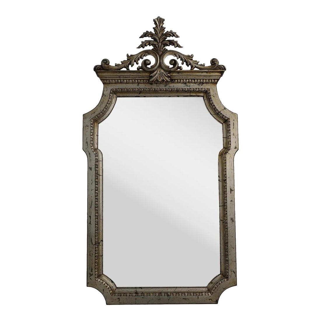 LaBarge LM0625 Ornate Silver Beveled Glass Mirror Italian Design (1 of 10)