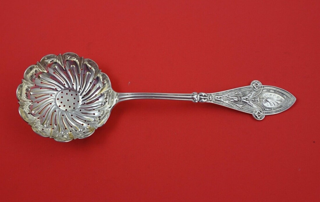 Tiffany & Co. Italian Sterling Silver Serving Spoon 8 3/4" Monogrammed: Tiffany & Co. Italian Sterling Silver Serving Spoon 8 3/4" Monogrammed This exquisite serving spoon, part of the Italian pattern by Tiffany & Co., showcases the elegance and craftsmanship the brand is