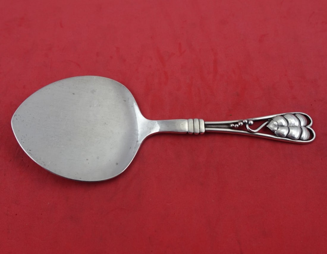 Georg Jensen Ornamental #71 Sterling Tomato Server Early GI Mark 7 1/4" (1 of 3)