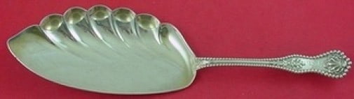 Dominick & Haff Charles II Sterling Silver Fish Server Gold Washed 10 Inch: Dominick & Haff Charles II Sterling Silver Fish Server Gold Washed 10 Inch This exquisite fish server is crafted from sterling silver and features a luxurious gold wash, showcasing the elegant Charles