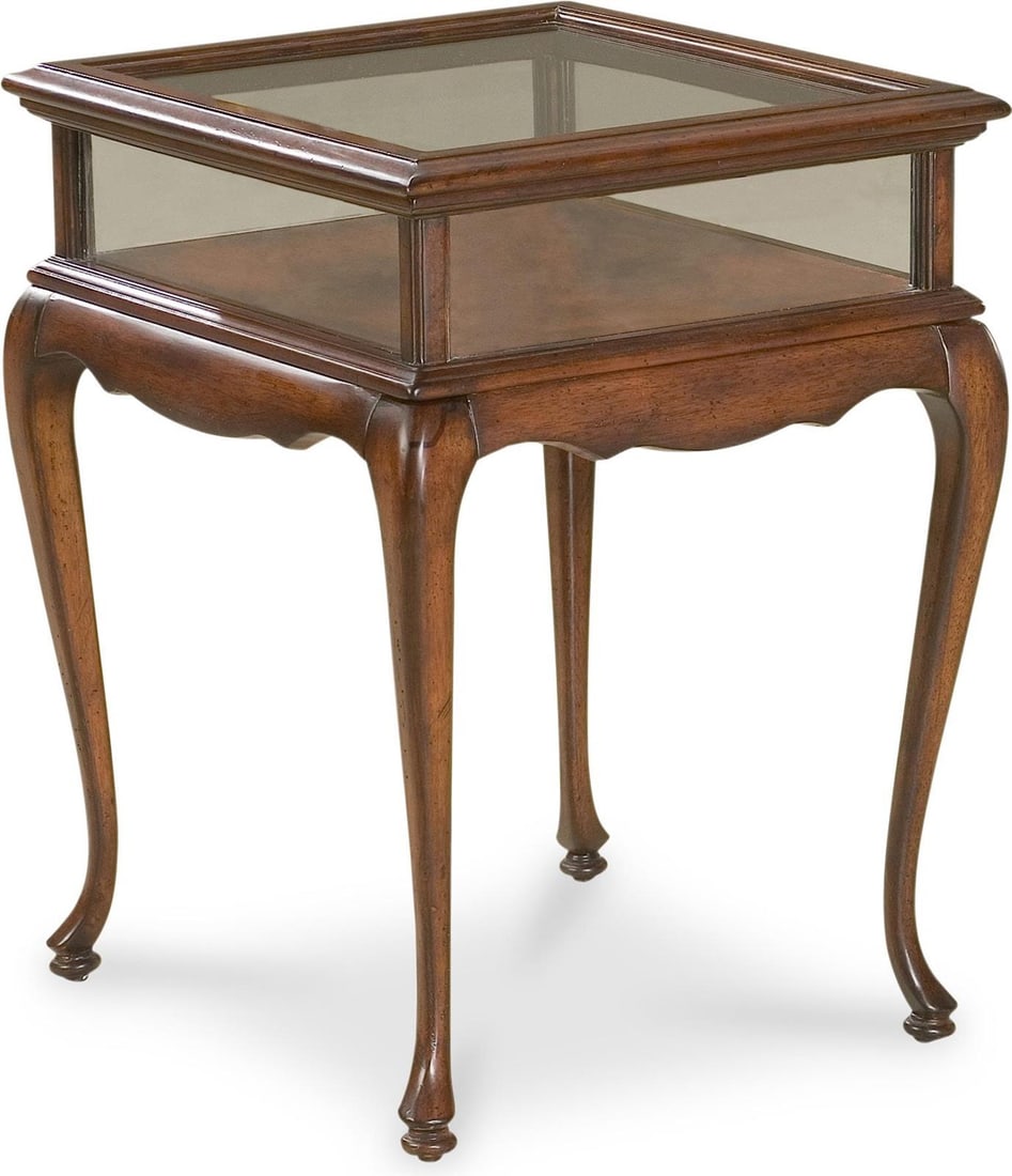Butler Victorian Cherry Curio Table Burton Collection 24.5H (1 of 2)