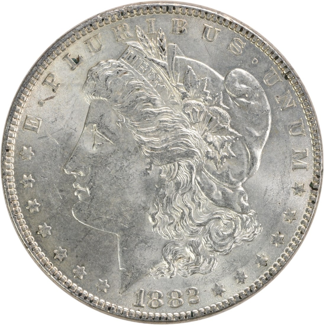 1882 Morgan Silver Dollar Uncirculated BU Silver Coin (1 of 2)