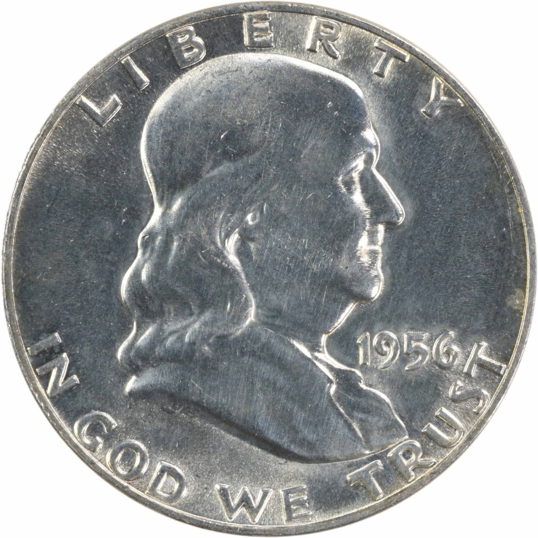 1956 Silver 50 Cent Franklin Half Dollar Choice Brilliant Uncirculated Uncertified (1 of 2)