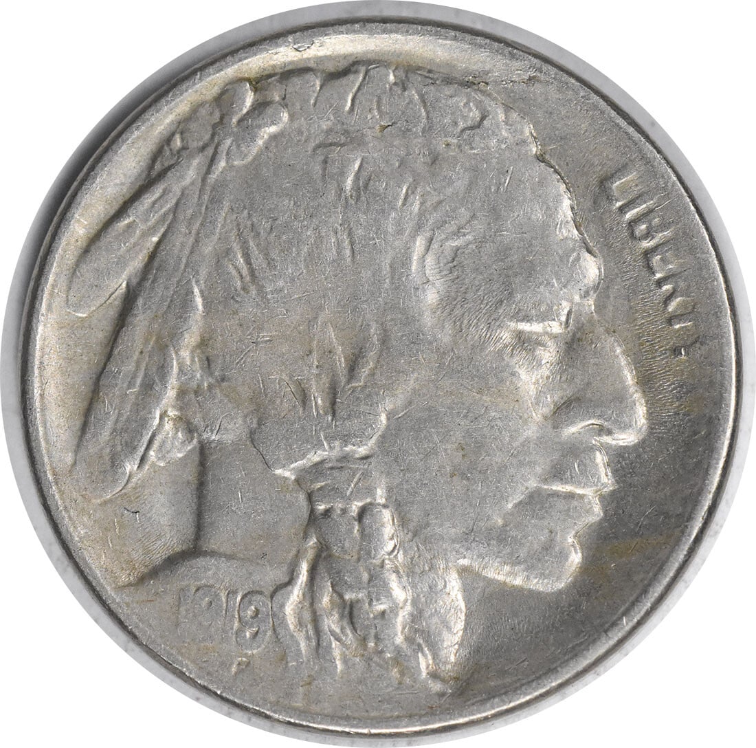 1919-S Buffalo Nickel XF Uncertified Copper 5C Coin: 1919-S Buffalo Nickel XF Uncertified Copper 5C Coin This 1919-S Buffalo Nickel is a unique addition for coin collectors. It is in circulated condition with an Extra Fine (XF) grade, showcasing the cla