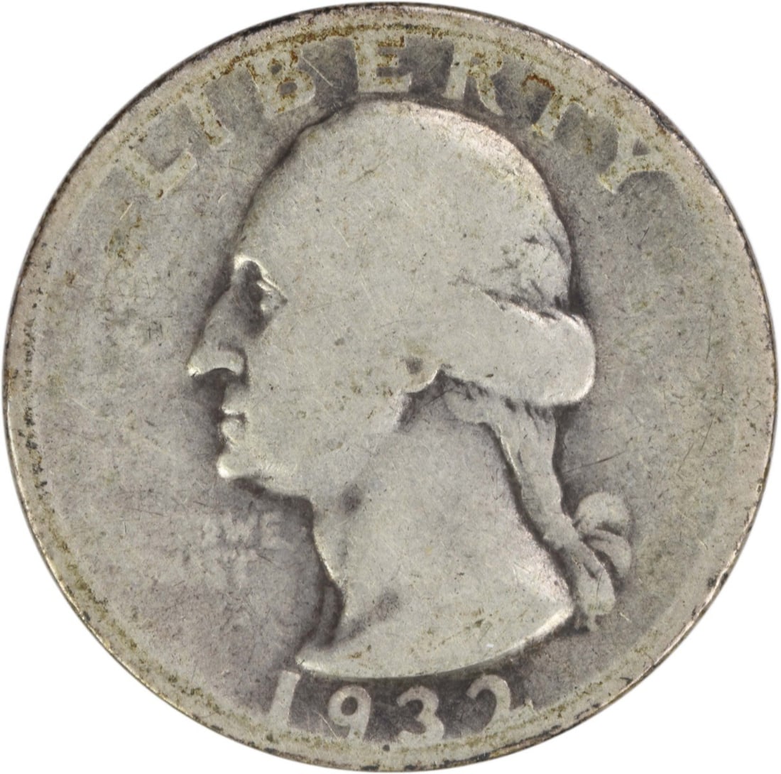 Washington Quarter 1932 Denver Mint Silver 25C Uncertified G Grade (1 of 2)