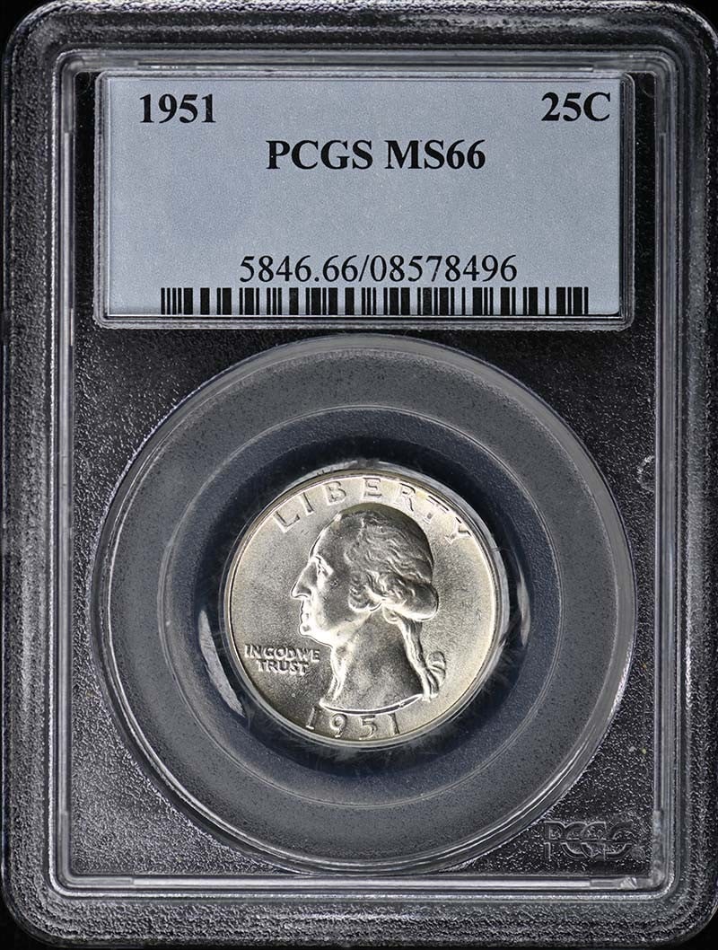 1951 Washington Quarter MS66 Graded by PCGS (1 of 4)