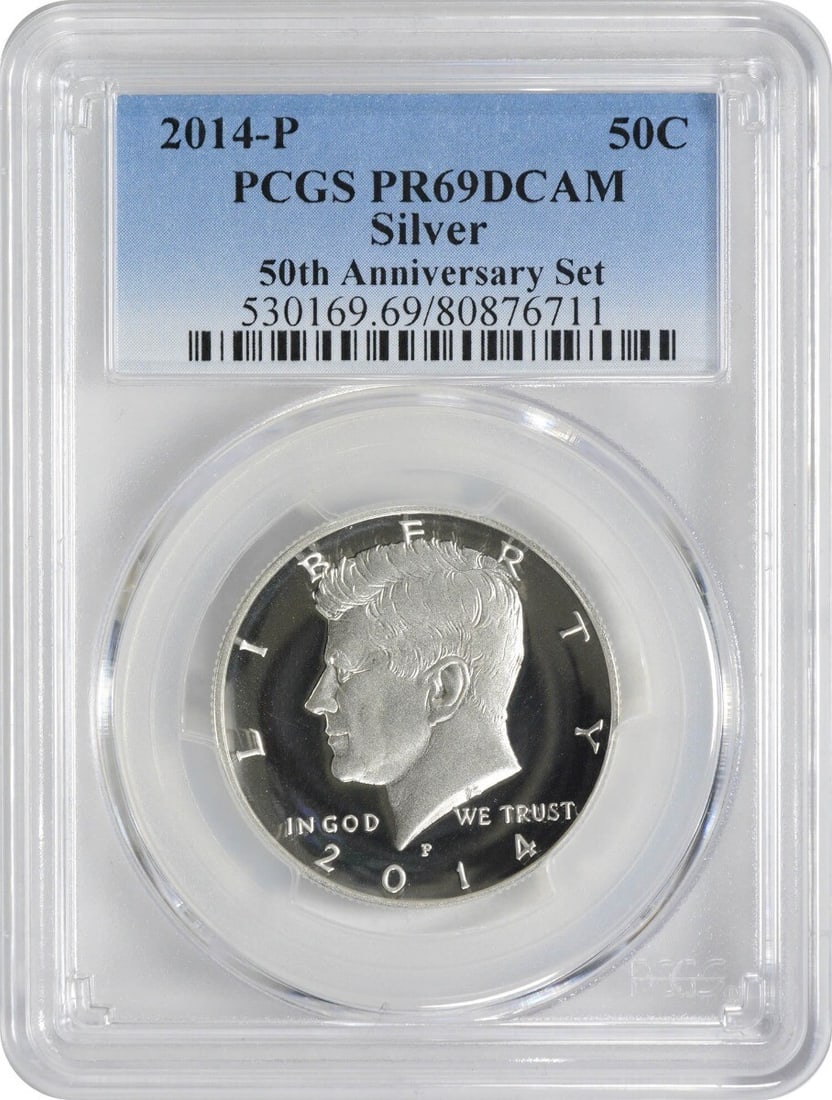 2014-P Kennedy Half Dollar 50th Anniversary PR69DCAM PCGS (1 of 2)