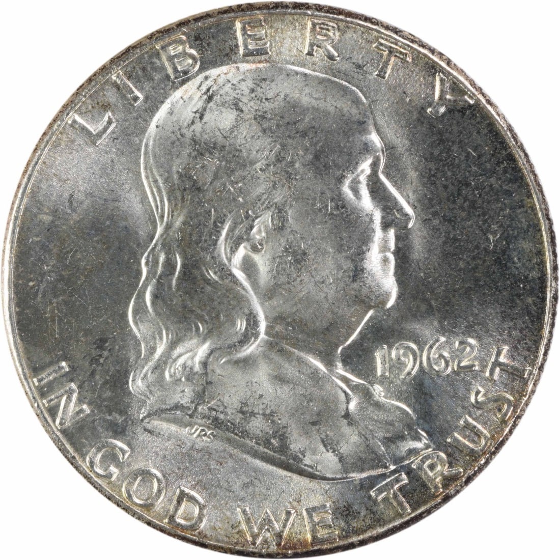 Uncirculated 1962 Franklin 50 Cent Silver Coin Choice Brilliant Uncertified (1 of 2)