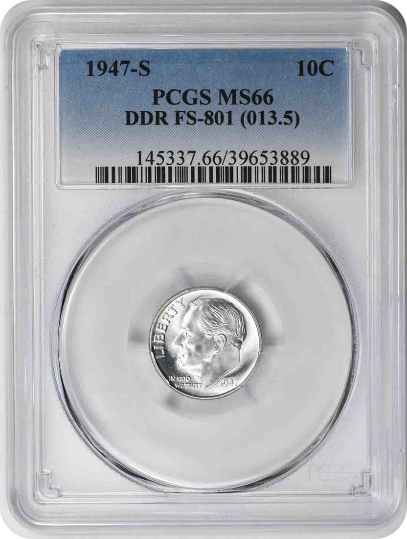 1947-S Roosevelt Silver Dime MS66 PCGS Uncirculated 90% Silver (1 of 2)